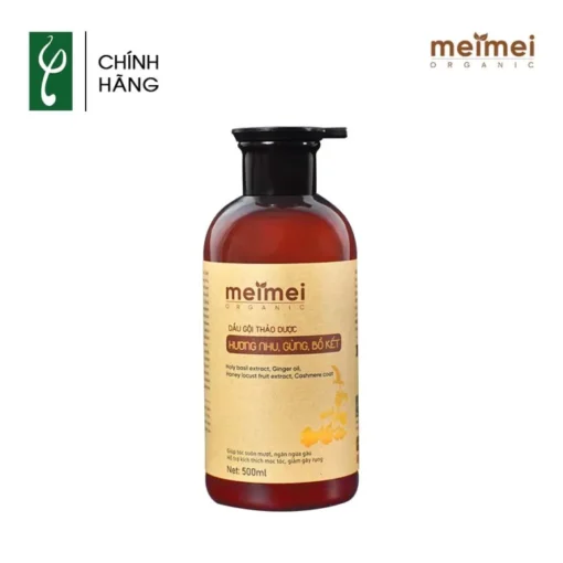 Dầu gội thảo dược Mei Mei siêu mượt: hương nhu, gừng, bồ kết 500ml 1