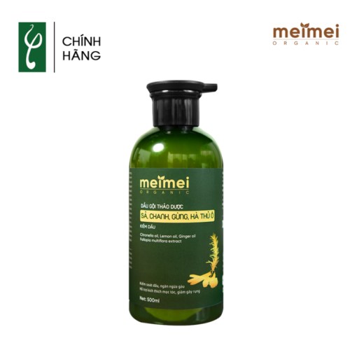 Dầu gội thảo dược Mei Mei kiềm dầu: sả, chanh, gừng, hà thủ ô 500ml 1