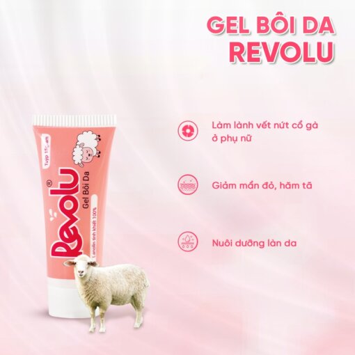 Gel bôi da Revolu Lanolin 15g 2