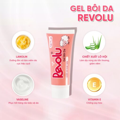 Gel bôi da Revolu Lanolin 15g 1