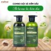 Combo dầu gội – dầu xả thảo dược Mei Mei kiềm dầu sả, chanh, gừng, hà thủ ô 300ml