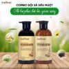 Combo dầu gội – dầu xả thảo dược Mei Mei siêu mượt hương nhu, gừng, bồ kết 300ml