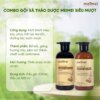 Combo dầu gội – dầu xả thảo dược Mei Mei siêu mượt hương nhu, gừng, bồ kết 300ml