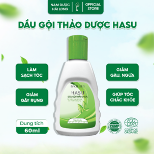 Dầu gội thảo dược Hasu 60ml giúp sạch gàu, mượt tóc, kích thích mọc tóc