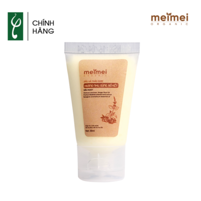Dầu xả thảo dược Mei Mei siêu mượt hương nhu, gừng, bồ kết 30ml