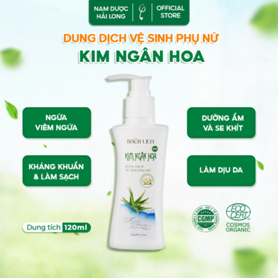 Dung dịch vệ sinh phụ nữ Kim Ngân Hoa kháng khuẩn, ngăn mùi khó chịu 120ml