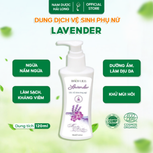 Dung dịch Vệ sinh phụ nữ Lavender giảm viêm ngứa, khử mùi và cân bằng pH 120ml