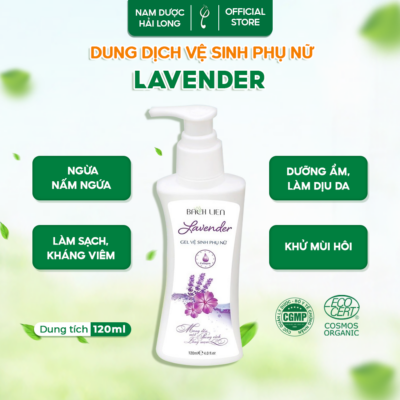 Dung dịch Vệ sinh phụ nữ Lavender giảm viêm ngứa, khử mùi và cân bằng pH 120ml