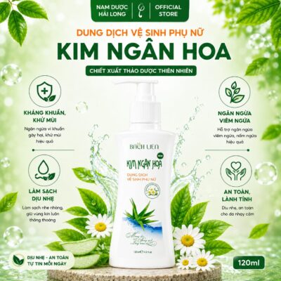 Dung dịch vệ sinh phụ nữ Kim Ngân Hoa kháng khuẩn, ngăn mùi khó chịu 150ml