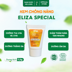 Kem chống nắng Vật lý Eliza Special cao cấp 7,5g bảo vệ da tối ưu, giảm bóng nhờn, lành tính