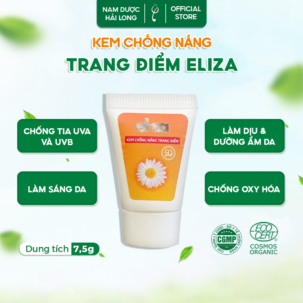 Kem chống nắng trang điểm ELIZA 7,5g nâng tông, lâu trôi, ngừa lão hóa