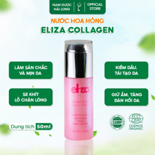 Nước hoa hồng Eliza Collagen 50ml giúp cung cấp độ ẩm, se khít lỗ chân lông và chống lão hóa