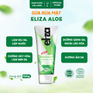 Sữa rửa mặt Eliza Aloe 100g làm sạch, dưỡng ẩm, tái tạo da