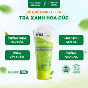 Sữa rửa mặt Eliza trà xanh hoa cúc giúp làm sạch bụi bẩn, ngừa mụn 50g