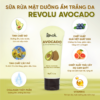 Sữa rửa mặt dưỡng ẩm trắng da Revolu Avocado 50g