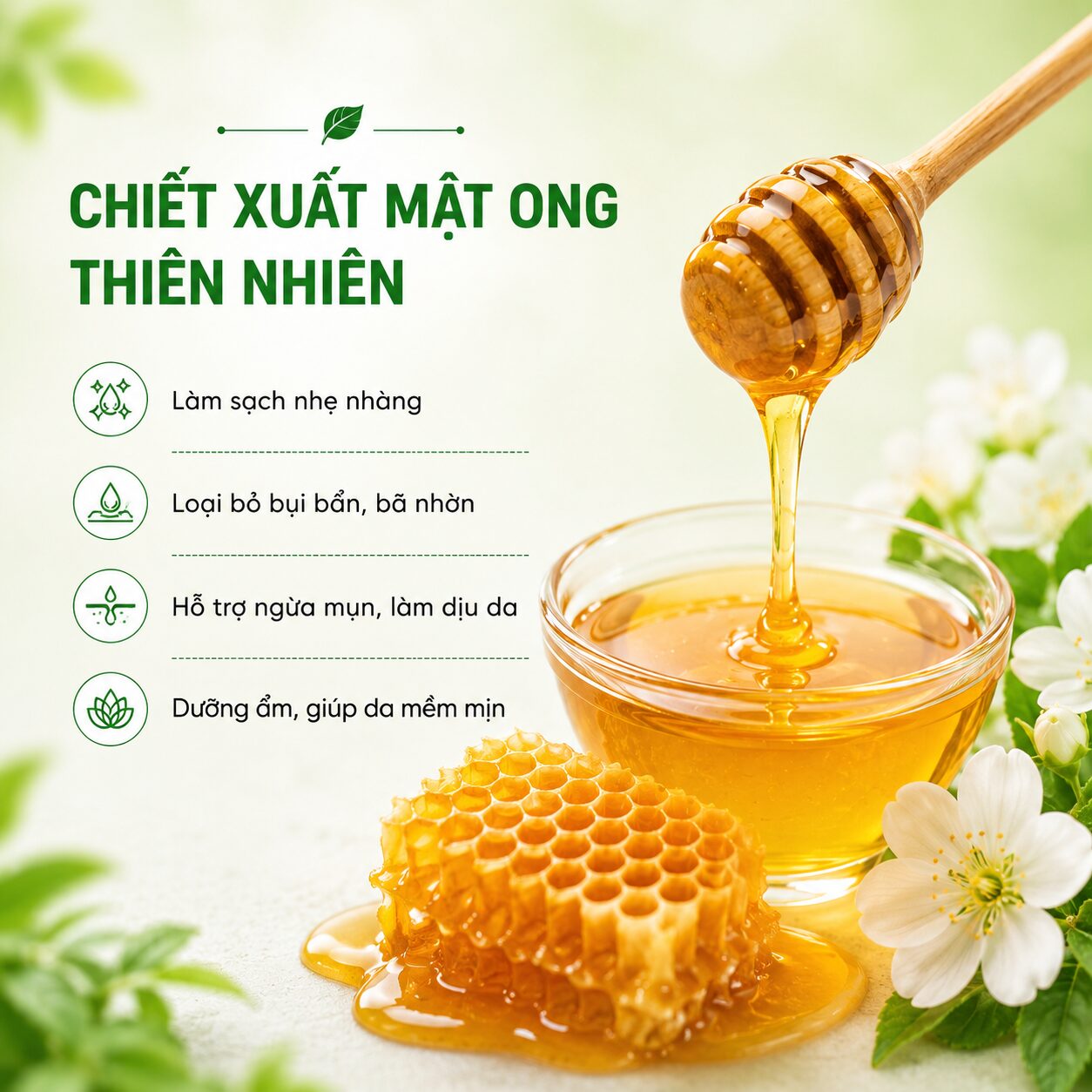 Sữa rửa mặt ngừa mụn Bạch Liên Honey (9)