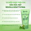 Sữa rửa mặt tinh chất diếp cá Revolu Houttuynia ngừa mụn, trắng da 150g