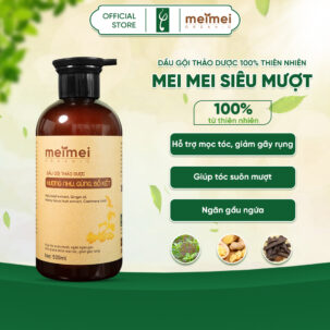 Dầu gội thảo dược Mei Mei siêu mượt: hương nhu, gừng, bồ kết 300ml
