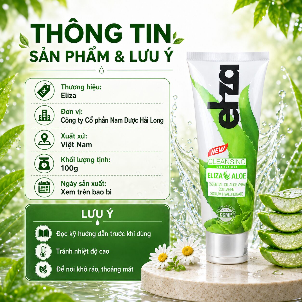 sữa rửa mặt eliza aloe (2)