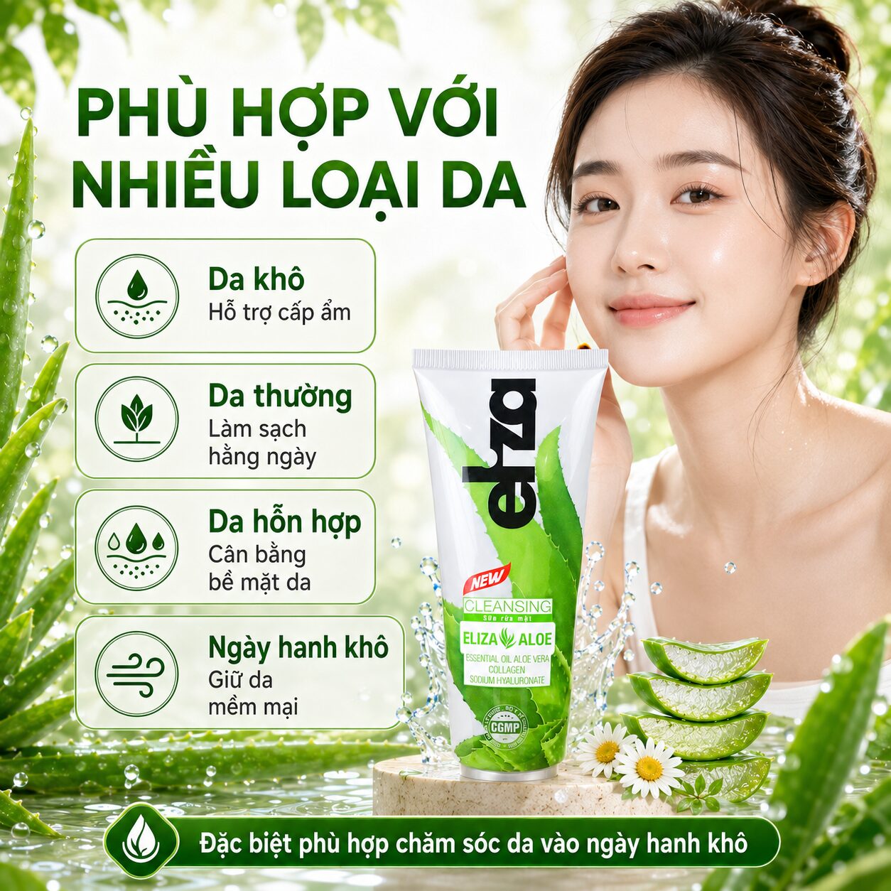sữa rửa mặt eliza aloe (5)