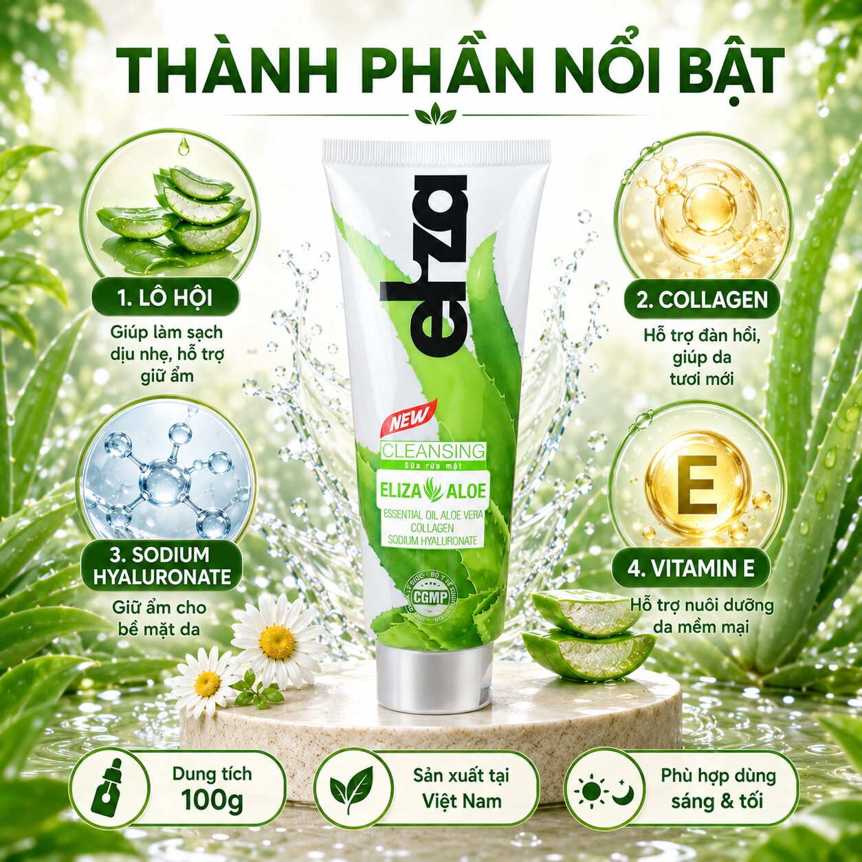 sữa rửa mặt eliza aloe (8)