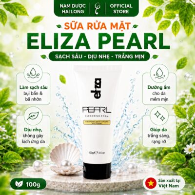 Sữa rửa mặt ngọc trai Eliza Pearl 100g làm sạch và dưỡng sáng da