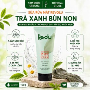 Sữa rửa mặt trà xanh bùn non Revolu