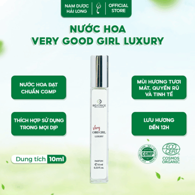 Nước hoa nữ chính hãng Beatrice Parfume Very Good Girl Luxury 10ml