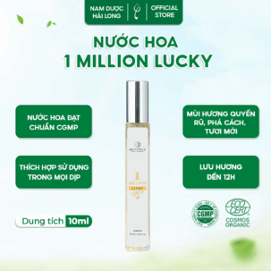 Nước hoa nam, nữ chính hãng Beatrice 1 Million Lucky 10ml