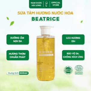 Sữa tắm Beatrice hương nước hoa - Dưỡng ẩm mịn da 500ml