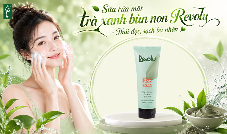 Sữa rửa mặt trà xanh bùn non