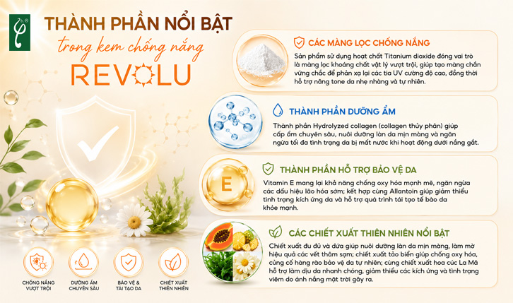 Kem chống nắng Revolu