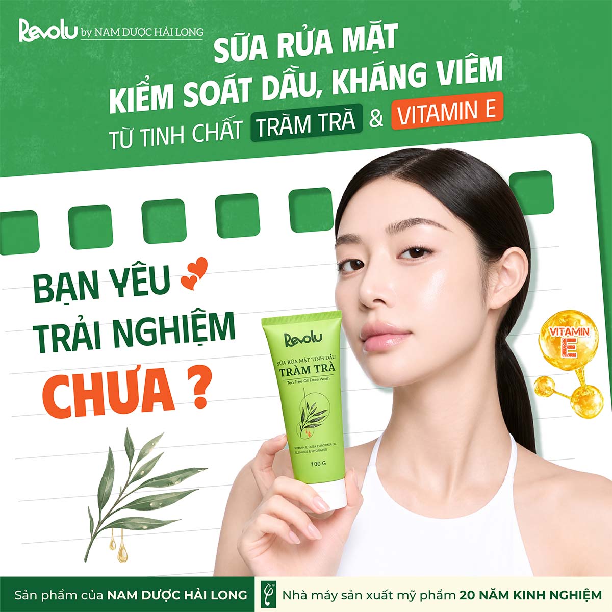 Sữa rửa mặt tràm trà