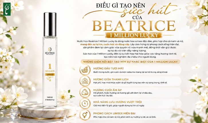 Nước hoa Beatrice 1 Million Lucky