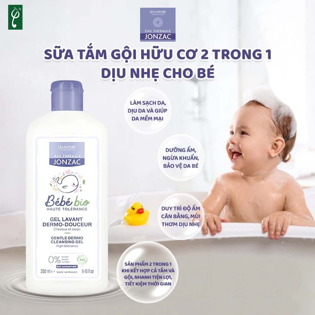 gel tắm gội trẻ em