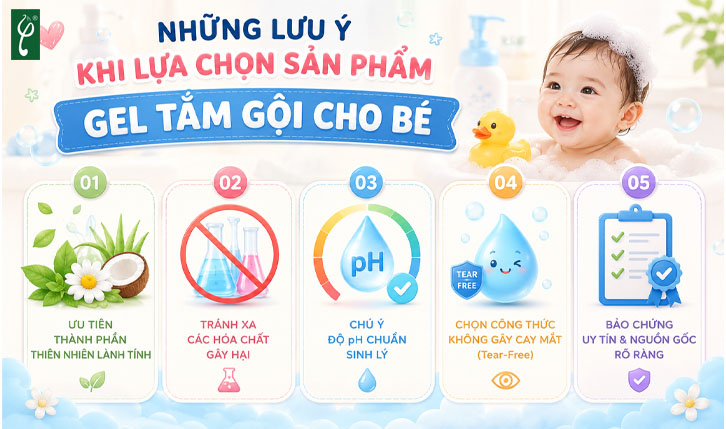 gel tắm gội trẻ em