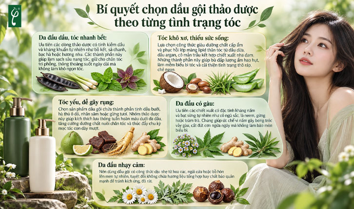 dầu gội thảo dược