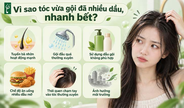 Dầu gội kiềm dầu: