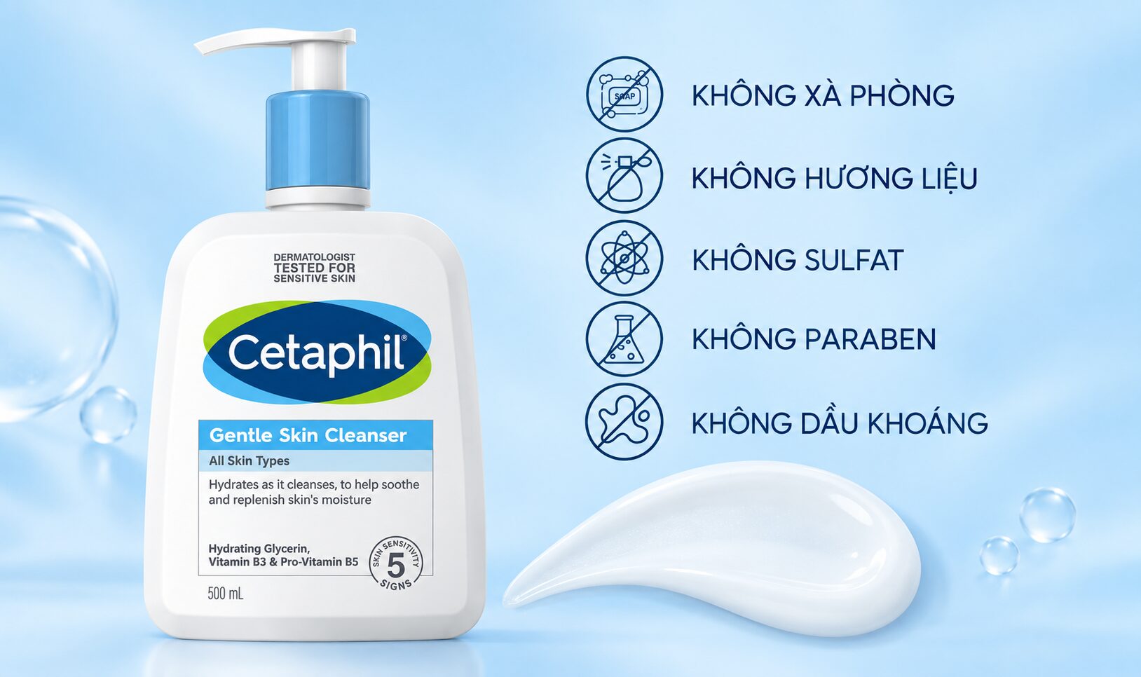 Sữa rửa mặt Cetaphil Gentle Skin Cleanser