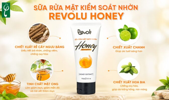 Sữa rửa mặt ngừa mụn kiểm soát nhờn Honey