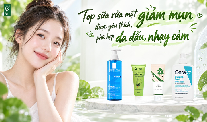 sữa rửa mặt giảm mụn