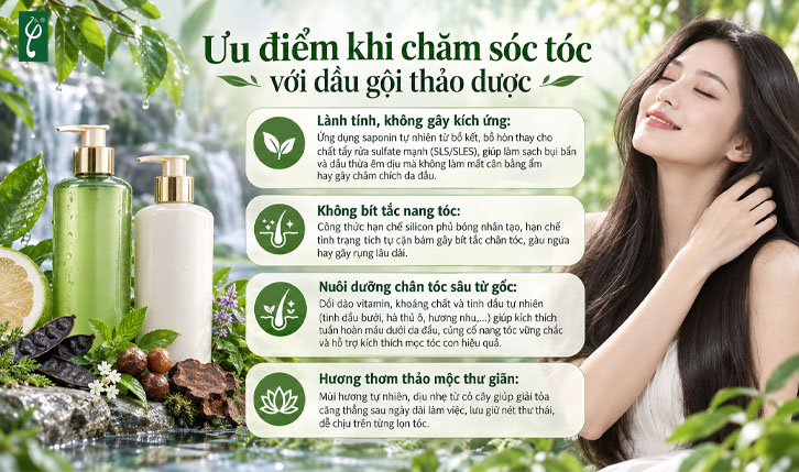 dầu gội thảo dược