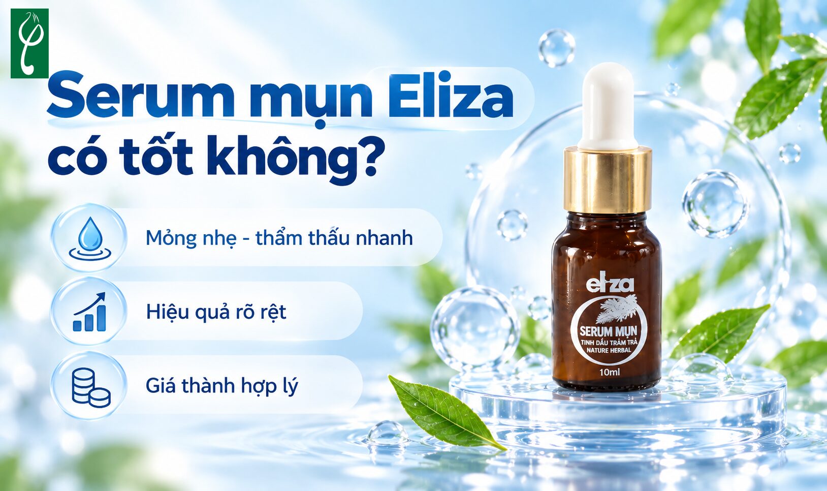 Công dụng chi tiết của serum mụn Eliza