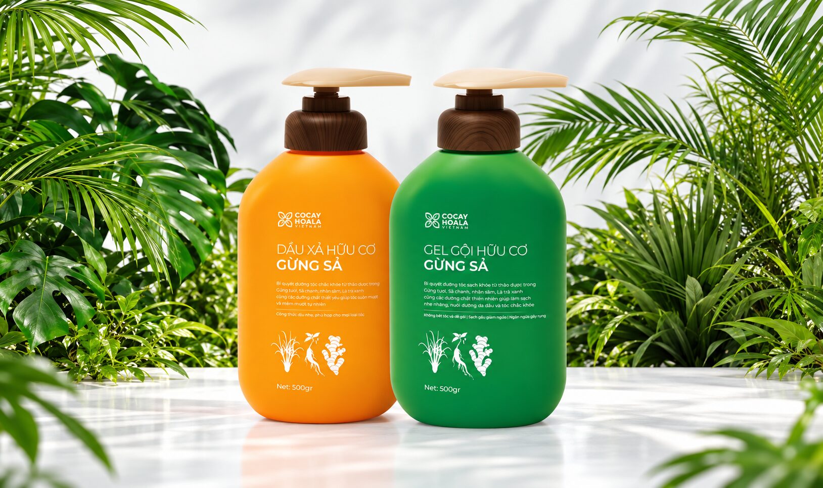 Dầu gội Gừng Cỏ Cây Hoa Lá