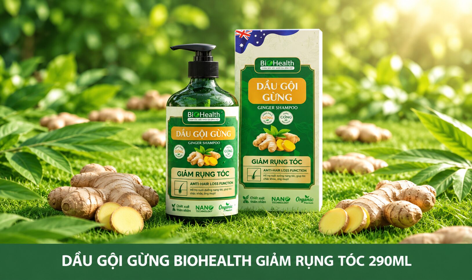 Dầu gội gừng BioHealth