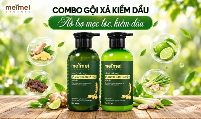 Dầu gội Mei Mei kiềm dầu – chân ái cho da đầu bết, gàu và ngứa