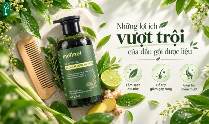 Những lợi ích vượt trội của dầu gội dược liệu