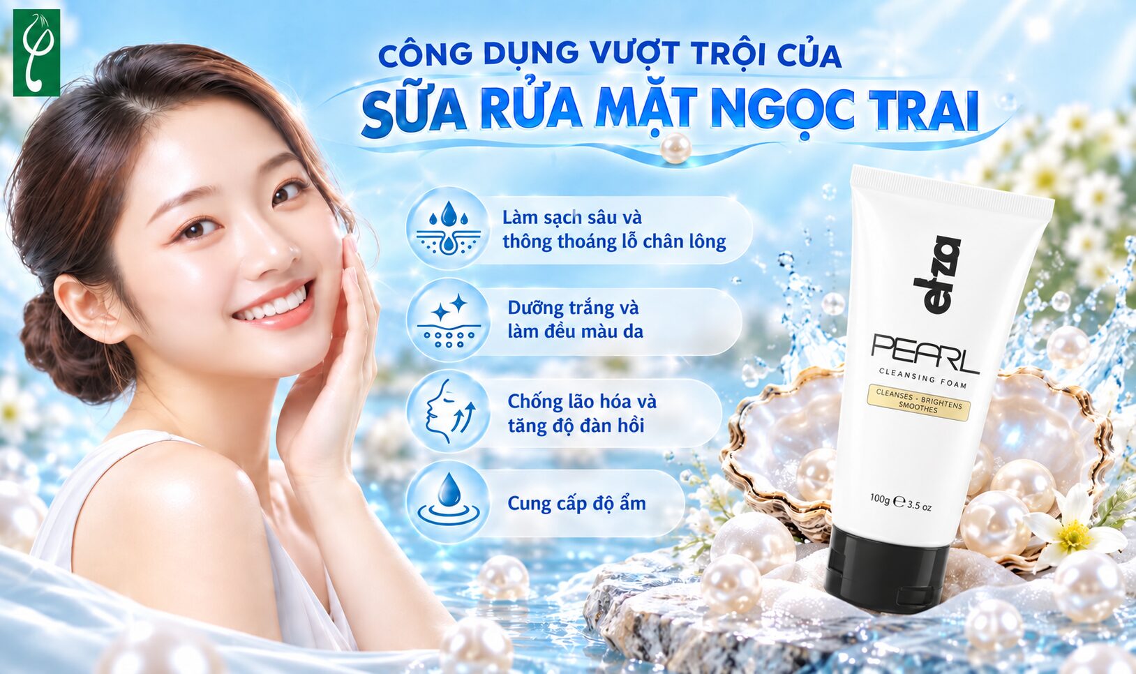 Sữa rửa mặt ngọc trai