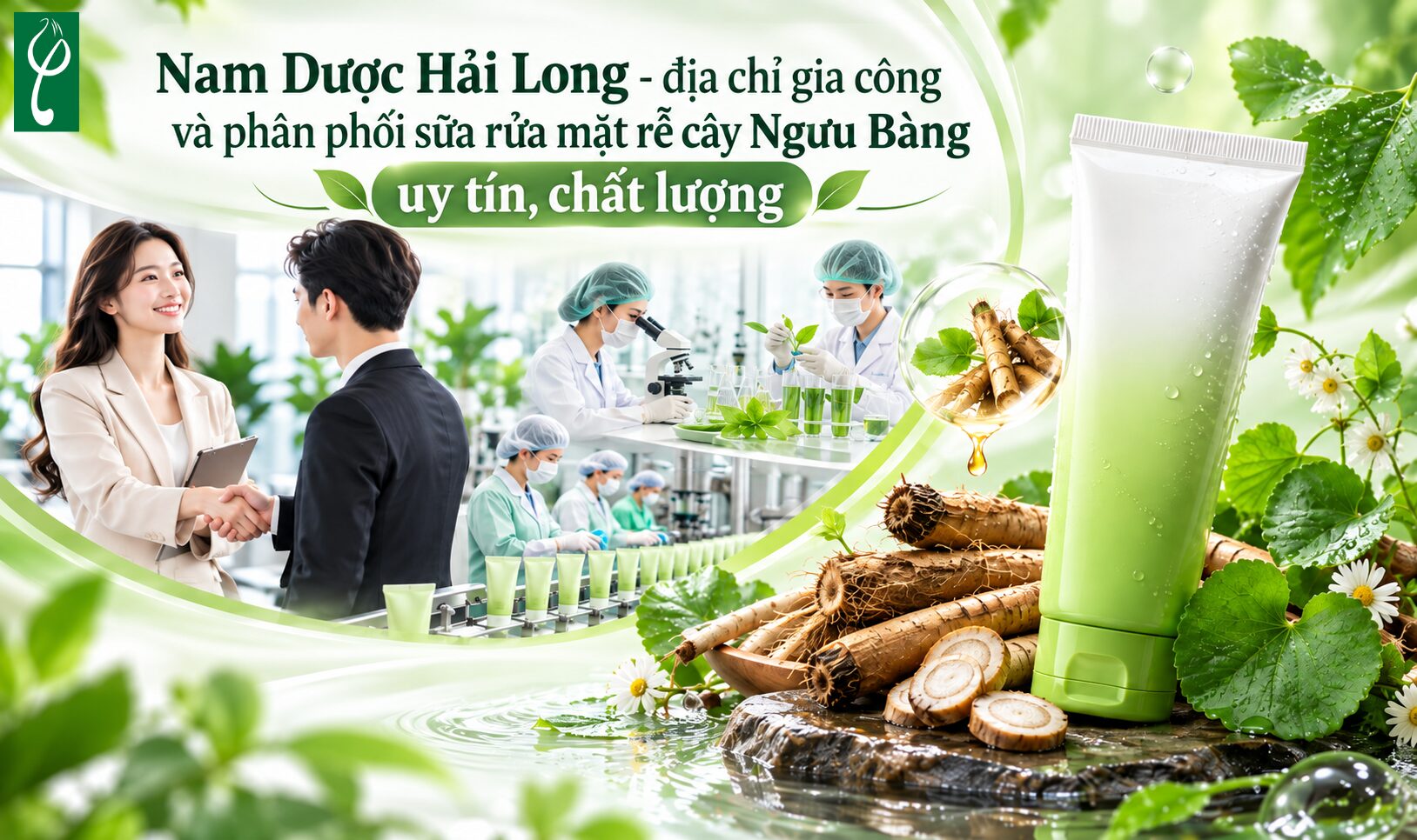 Nam Dược Hải Long - Địa chỉ mua sữa rửa mặt rễ cây Ngưu Bàng uy tín và chất lượng